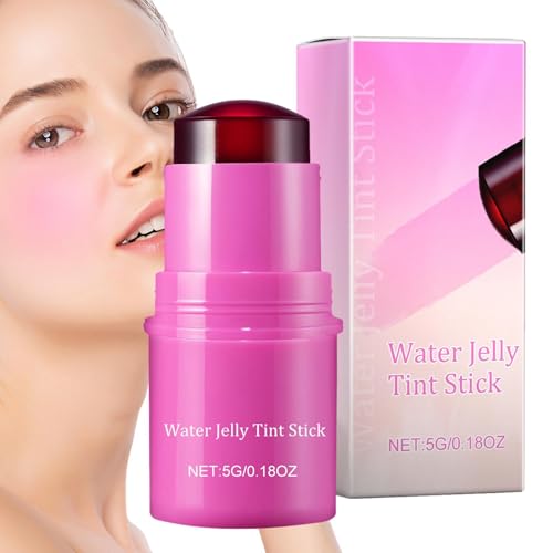 Water Jelly Tint Stick, Natürliches Milch-Make-up, Kühlender Wasser-Wangenfleck, Transparentes Aufbaubares Aquarell-Finish, Feuchtigkeitsspendender Nicht Klebender Lippenfleck, Rouge-Lidschatten von NEFLUM