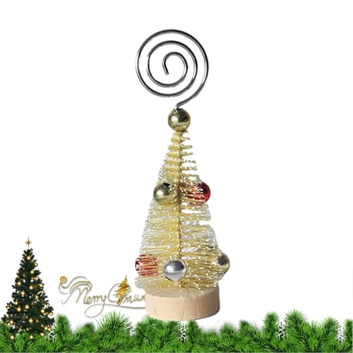 Weihnachtsbaum-Notizhalter - Foto-Memo-Halter mit Holzsockel - Kreative Geschenke für Couchtisch, Nachttisch, Esstisch, Arbeitstisch, Computertisch, Schlafsaal von NEFLUM