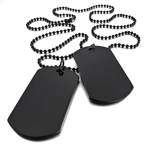 NEHZUS Edelstahl-Kreuz-Schmuck, für Herren und Damen, personalisierte Halskette, Erkennungsmarken-Anhänger, Militärmarke mit Worten, personalisierbare Gravur, inspirierende Halskette von NEHZUS