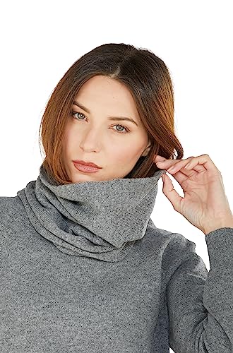 NEO B - CASHMERE | Rollkragenwärmer | Wolke | 100% Kaschmir | Cardiff-Garn | Unisex | Hergestellt in Italien (Grau) von NEO B - CASHMERE