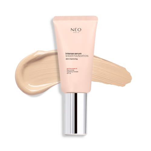 NEO MAKE UP Intense Serum Sheer Foundation - Gesichts-make-up - Grundierung - Skin Care - Beauty - Gesichtspflege - SPF 30-00 Alabaster - 30 ml von NÉO MAKE UP