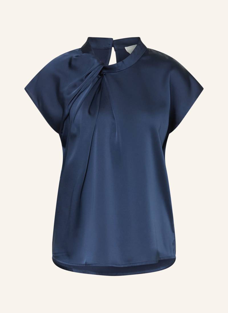 Neo Noir Blusenshirt Fleur Aus Satin blau von NEO NOIR