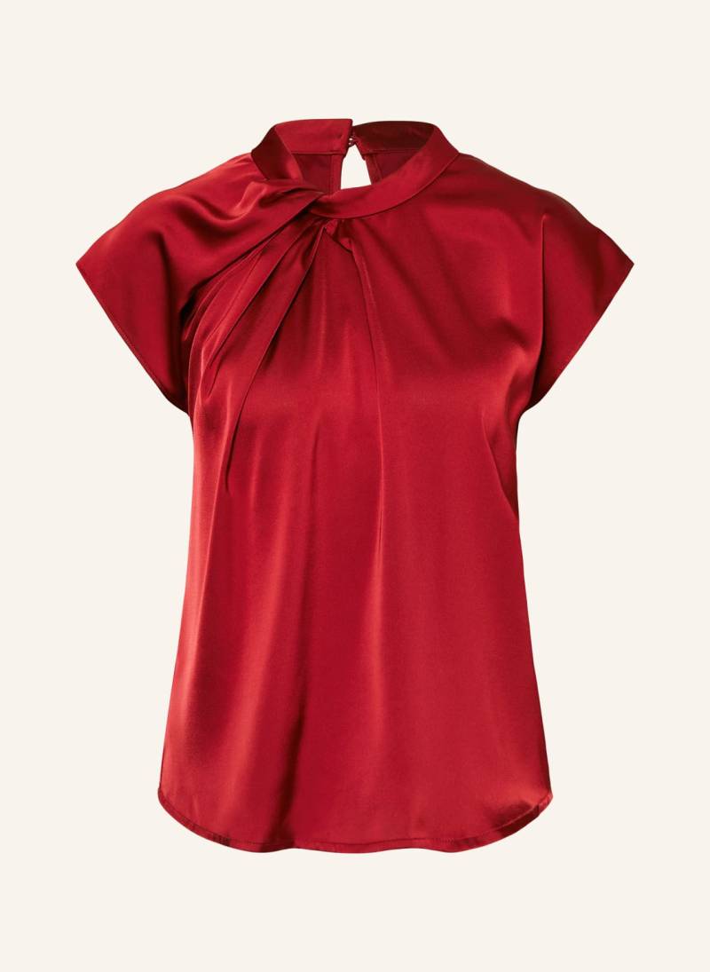 Neo Noir Blusenshirt Fleur Aus Satin rot von NEO NOIR