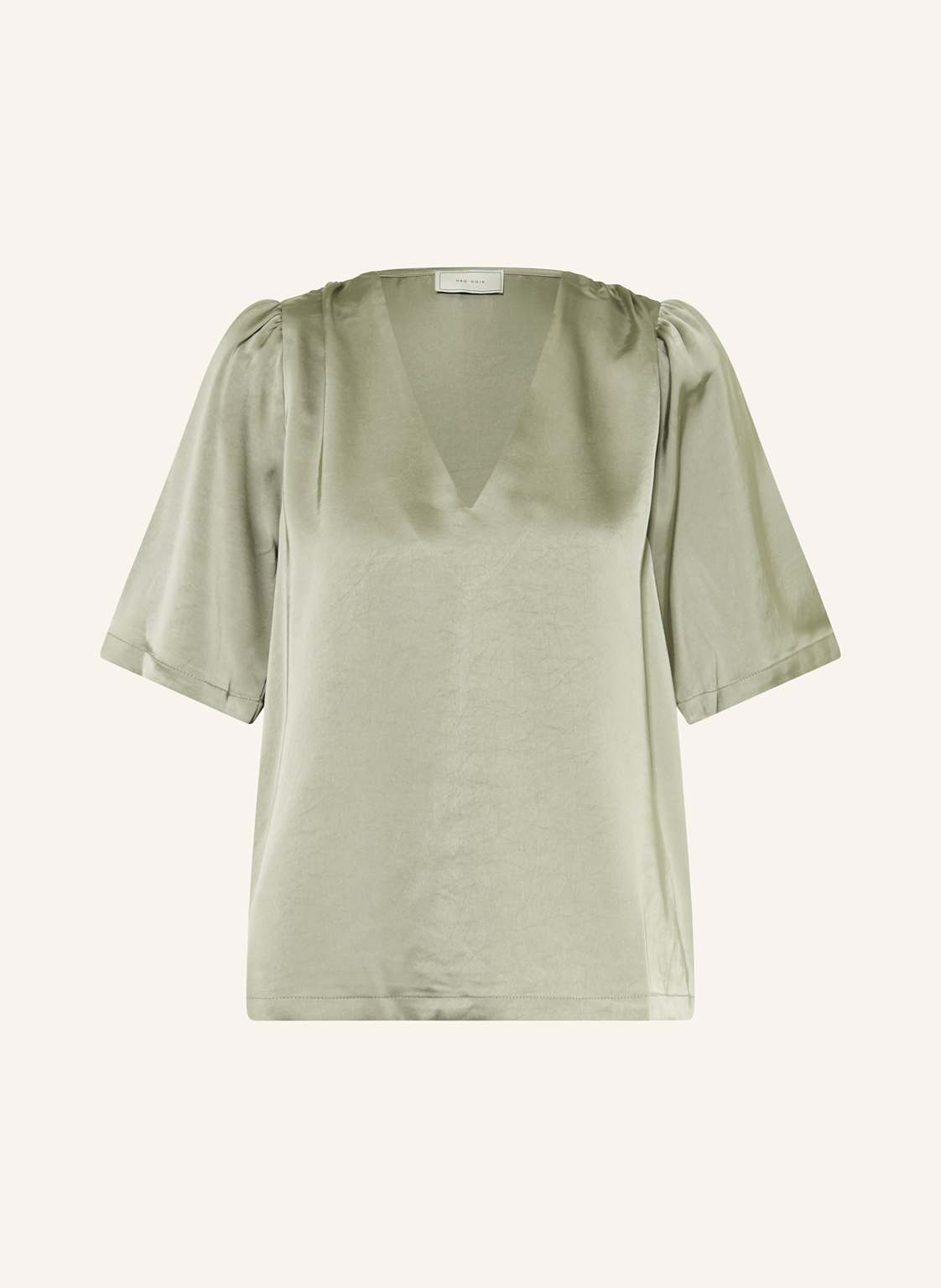 Neo Noir Blusenshirt Largo Aus Satin gruen von NEO NOIR