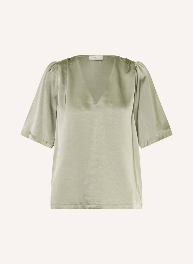 Neo Noir Blusenshirt Largo Aus Satin gruen von NEO NOIR
