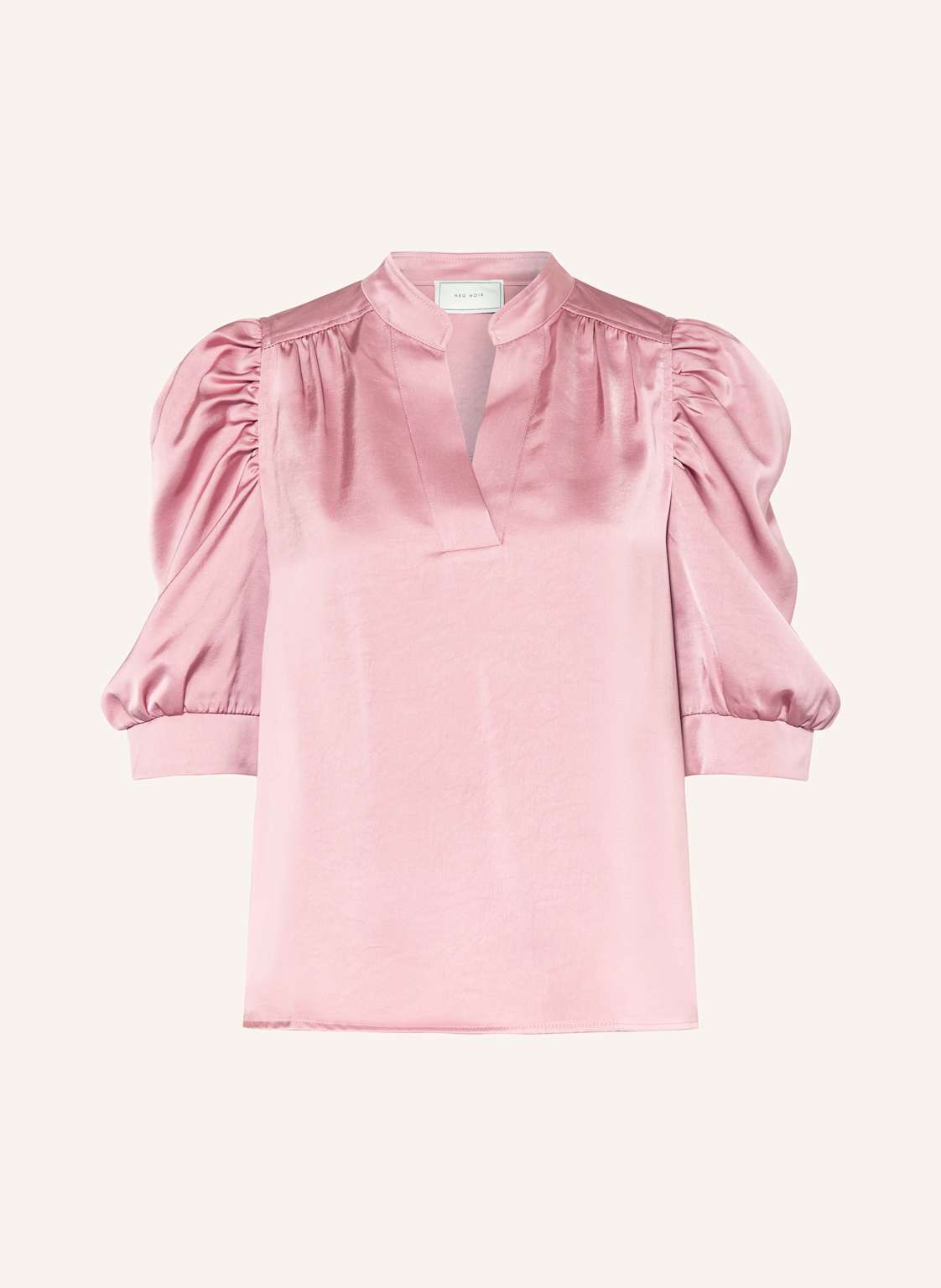 Neo Noir Blusenshirt Roella Aus Satin rosa von NEO NOIR