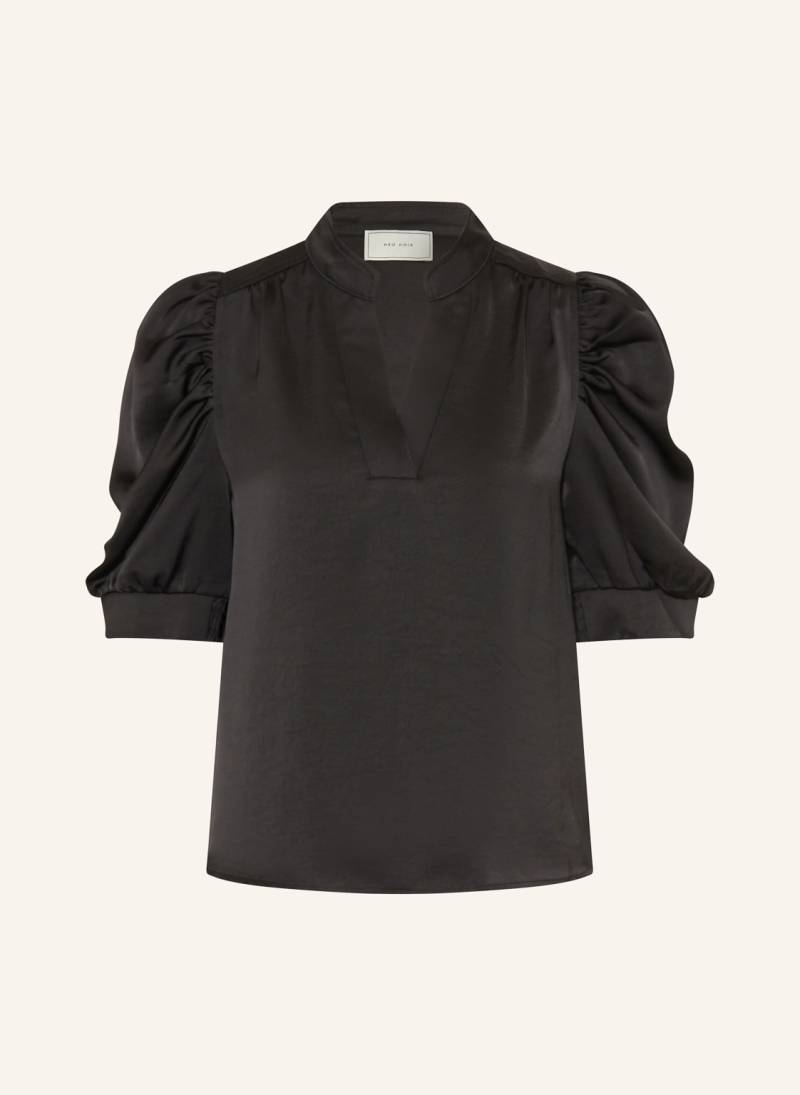 Neo Noir Blusenshirt Roella Aus Satin schwarz von NEO NOIR