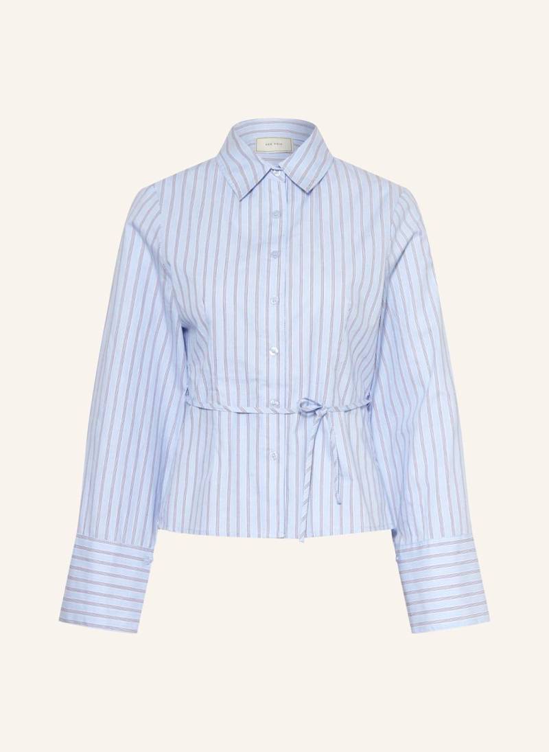 Neo Noir Hemdbluse Clarida blau von NEO NOIR