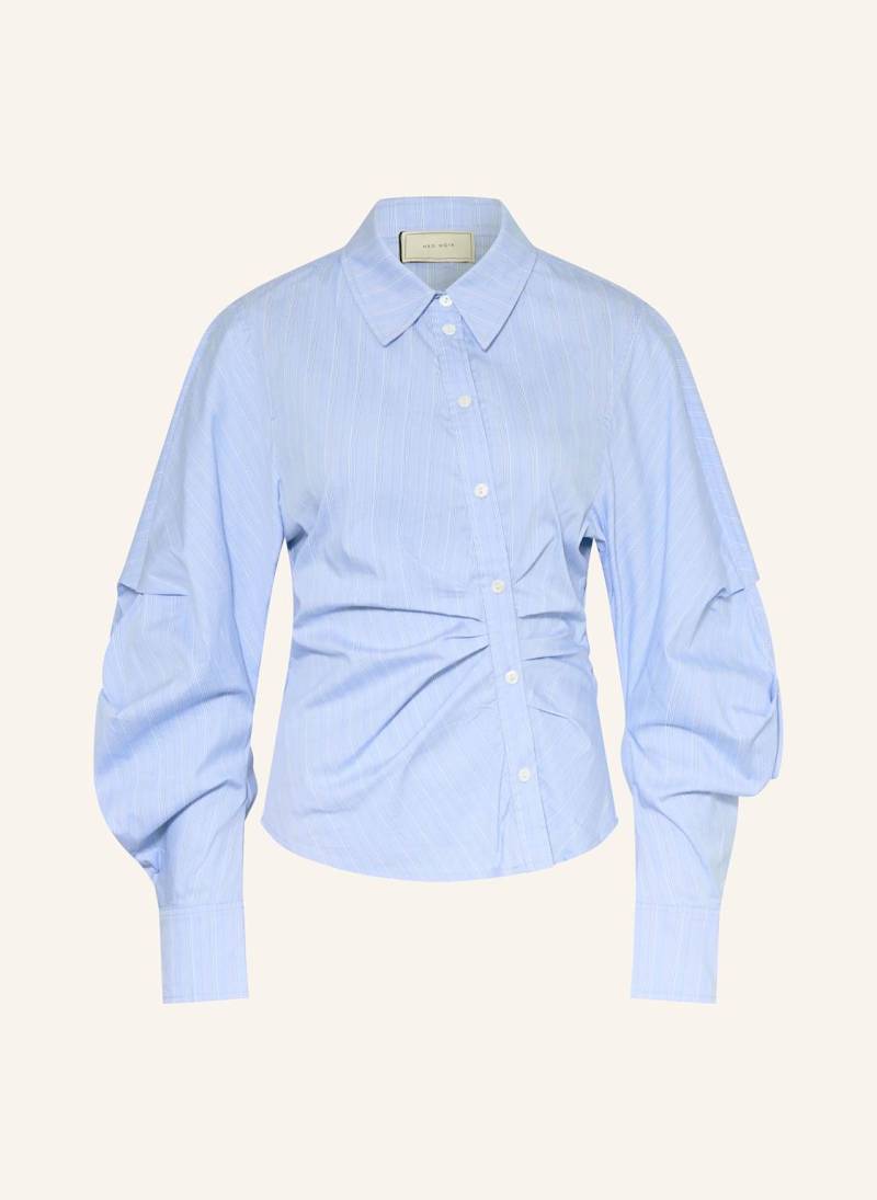 Neo Noir Hemdbluse Noella blau von NEO NOIR