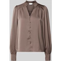 Neo Noir Hemdbluse mit Knopfleiste Modell 'Massima' in Beige, Größe 38 Neo Noir Hemdbluse mit Knopfleiste Modell 'Massima' in Beige, Größe 38 von NEO NOIR
