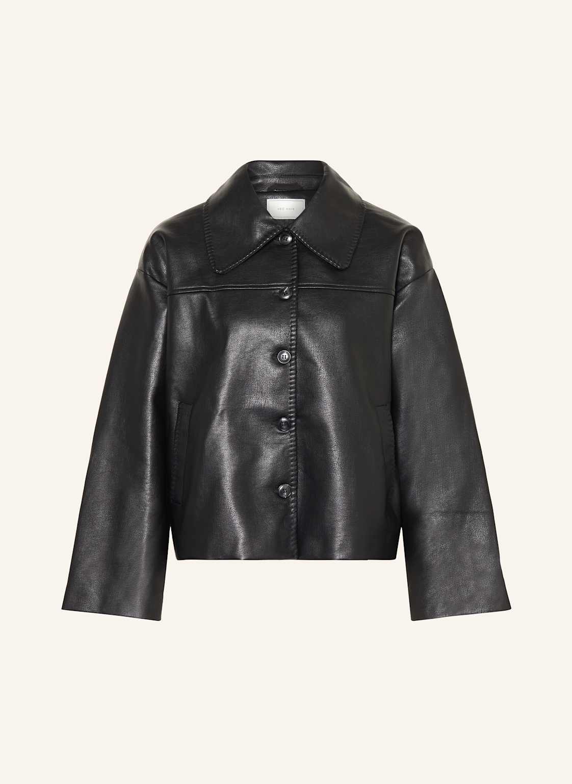 Neo Noir Jacke Lunara In Lederoptik schwarz von NEO NOIR