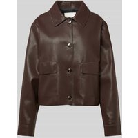 Neo Noir Jacke in Leder-Optik Modell 'Romana' in Mittelbraun, Größe 40 Neo Noir Jacke in Leder-Optik Modell 'Romana' in Mittelbraun, Größe 40 von NEO NOIR