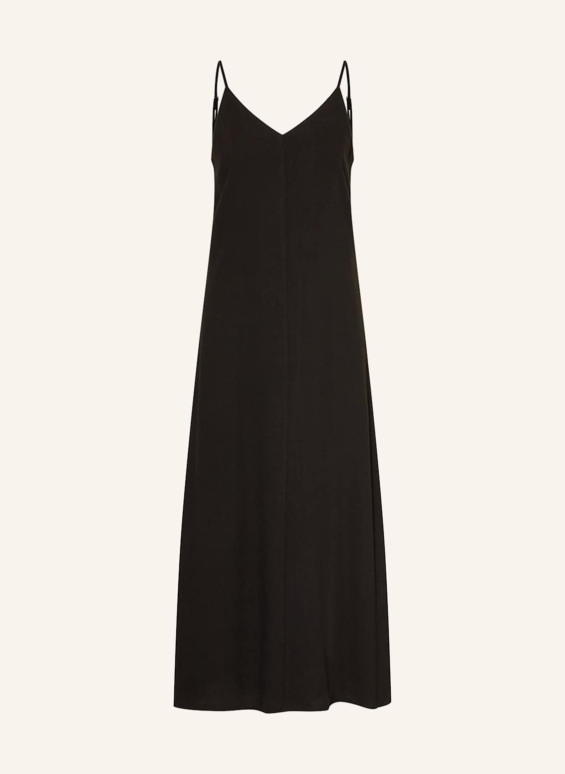 Neo Noir Kleid Kessie Mit Leinen schwarz von NEO NOIR