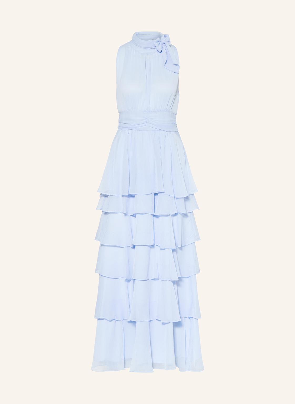 Neo Noir Kleid Marli Mit Rüschen blau von NEO NOIR