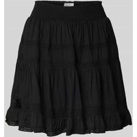 Neo Noir Minirock mit Häkelspitze Modell 'Callia' in Black, Größe 40 von NEO NOIR