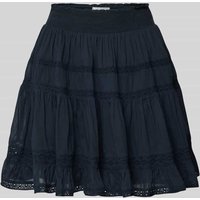 Neo Noir Minirock mit Häkelspitze Modell 'Callia' in Marine, Größe 42 von NEO NOIR