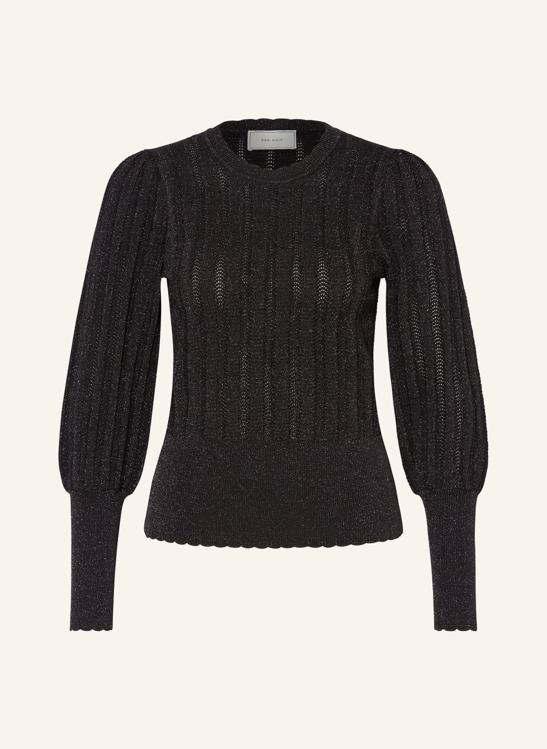 Neo Noir Pullover Dary Mit Glitzergarn schwarz von NEO NOIR