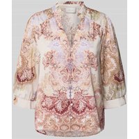 Neo Noir Regular Fit Bluse mit 3/4-Arm Modell 'Roselle Artist' in Rose, Größe 40 von NEO NOIR