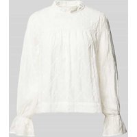 Neo Noir Regular Fit Bluse mit Label-Detail Modell 'Mamara' in Offwhite, Größe 34 von NEO NOIR
