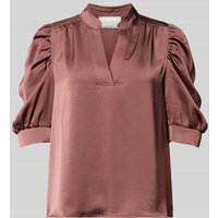 Neo Noir Regular Fit Blusenshirt mit Puffärmeln Modell 'Roella' in Altrosa, Größe 42 von NEO NOIR