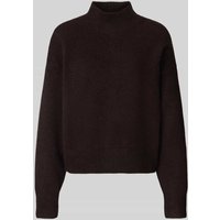 Neo Noir Relaxed Fit Strickpullover mit Woll-Anteil Modell 'Paulina' in Dunkelbraun, Größe 42 von NEO NOIR