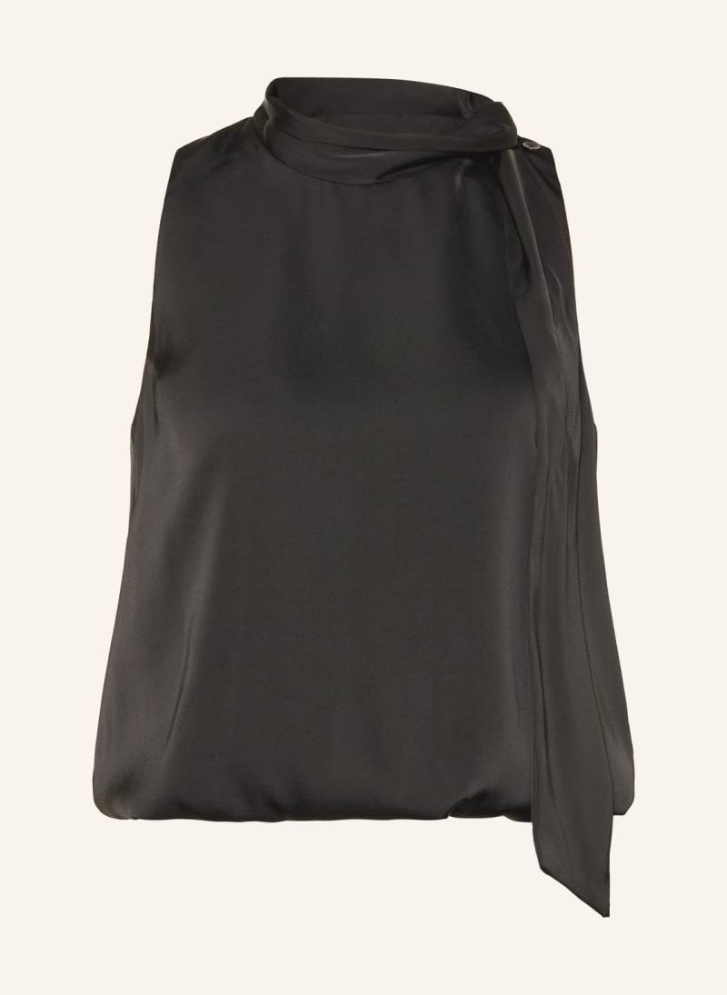 Neo Noir Satintop Veda Mit Schluppe schwarz von NEO NOIR