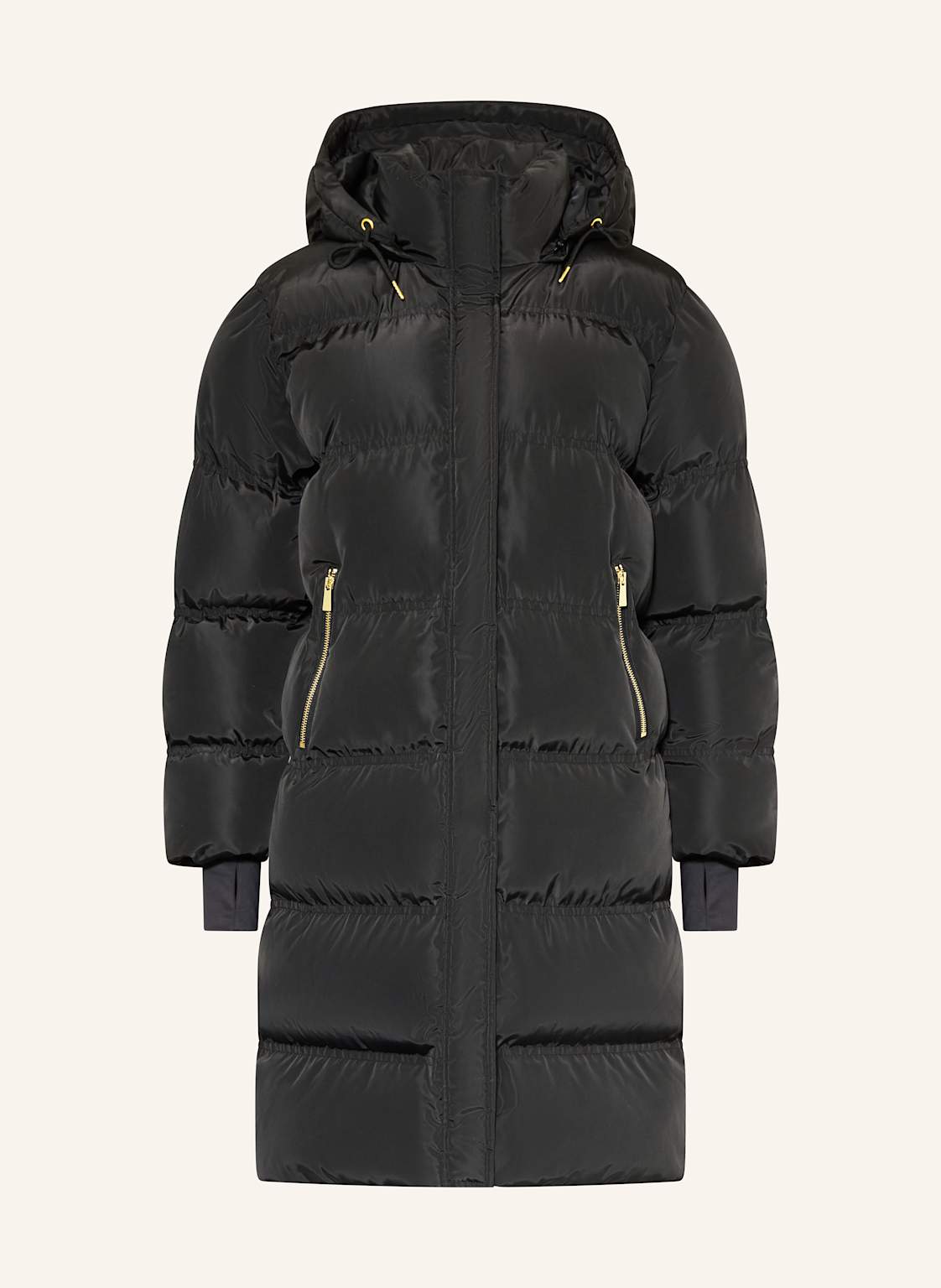 Neo Noir Steppmantel Lucette Mit Abnehmbarer Kapuze schwarz von NEO NOIR