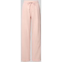 Neo Noir Straight Fit Leinenhose mit Eingrifftaschen Modell 'Sonar' in Rose, Größe 38 von NEO NOIR