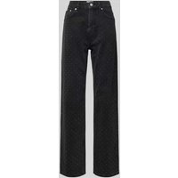 Neo Noir Straight Leg Jeans im 5-Pocket-Design Modell 'Simona' in Black, Größe 40 von NEO NOIR