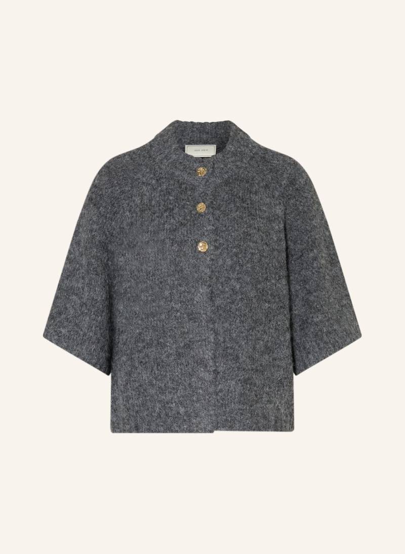 Neo Noir Strickjacke Benuta Mit 3/4-Arm grau von NEO NOIR