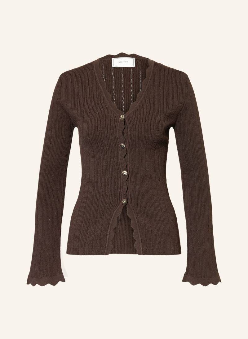 Neo Noir Strickjacke Clara braun von NEO NOIR