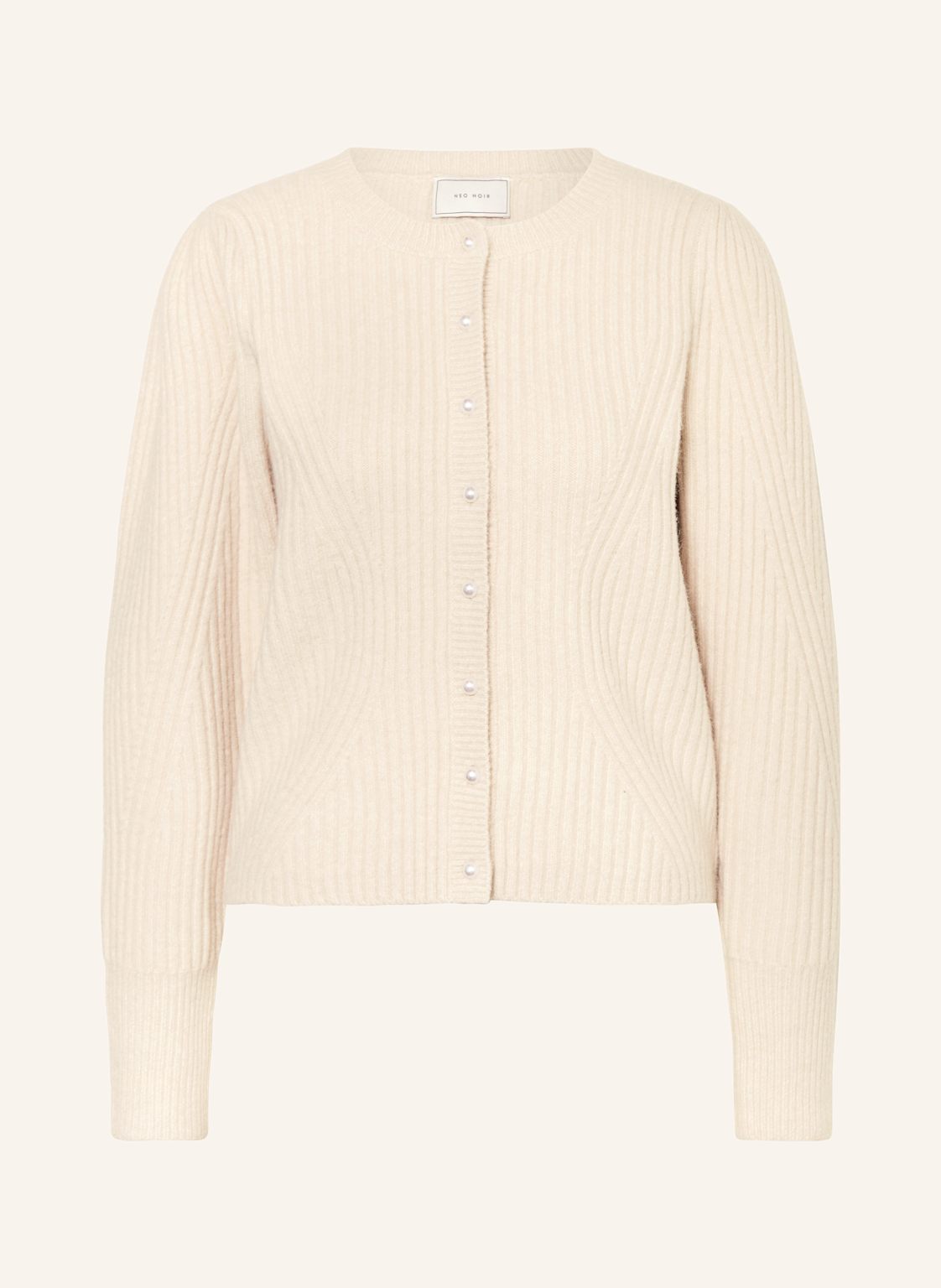 Neo Noir Strickjacke weiss von NEO NOIR