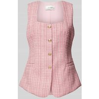Neo Noir Weste mit Leistentaschen Modell 'Perni' in Pink, Größe 40 von NEO NOIR