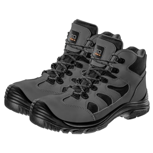 NEO TOOLS Arbeitsschuhe Sicherheitsschuhe Herren Damen Leicht Sportlich Schutzschuhe rutschfeste Atmungsaktiv Sneaker Grau und Schwarz - Größe 39-47 - 45 NEO TOOLS Arbeitsschuhe Sicherheitsschuhe Herren Damen Leicht Sportlich Schutzschuhe rutschfeste Atmungsaktiv Sneaker Grau und Schwarz - Größe 39-47 - 45 von NEO TOOLS