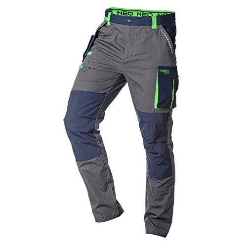 NEO TOOLS Herren Premium Arbeitshose, 100% Baumwolle 210 g/m2, Ripstop, Kniebereich mit Cordura verstärkt, regulierbarer Gummibund NEO TOOLS Herren Premium Arbeitshose, 100% Baumwolle 210 g/m2, Ripstop, Kniebereich mit Cordura verstärkt, regulierbarer Gummibund von NEO TOOLS