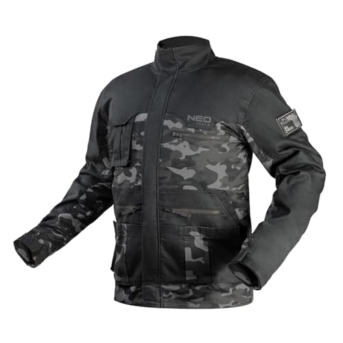 NEO TOOLS Herren Pullover Arbeitsjacke Sicherheitsjacke Langarm Sweatshirt Arbeitskleidung Armeegrün für Herren Camo URBAN – S-3XL (DE/NL/SE/PL, Alphanumerisch, L, Regular, Regular) von NEO TOOLS