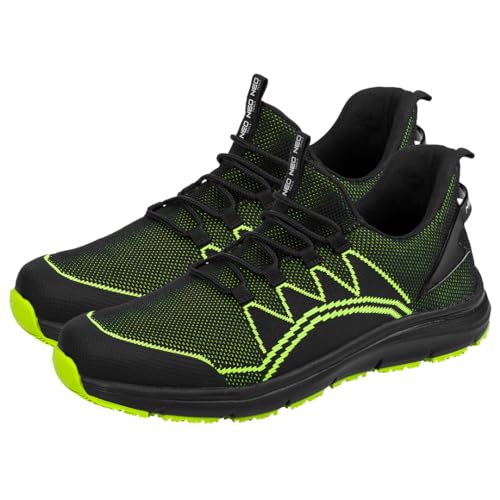 NEO TOOLS Sicherheitsschuhe mit Stahlkappenschuhe - Arbeitsschuhe Herren, Schutzklasse SB SR Gr. 39-47 - rutschfest Schutzschuhe - Atmungsaktiv - Schuhsohle aus Eva-Schaum - 42 EU von NEO TOOLS