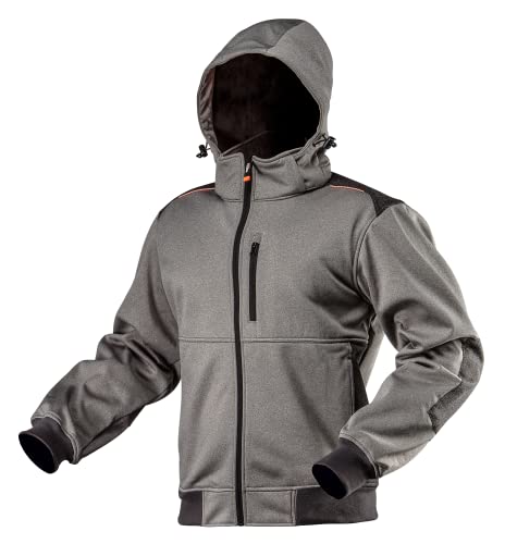 NEO TOOLS Softshelljacke grau Winter Wasserdicht Softshell Jacke Freizeitjacke Arbeitsjacke Outdoor Outdoorjacke Sicherheitsjacke Wanderjacke XL von NEO TOOLS