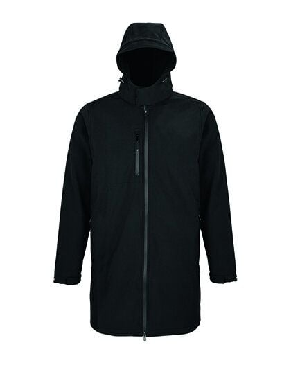 NEOBLU Herren / Unisex lange Softshell - Jacke Wasserdicht mit abnehmbare Kapuze von NEOBLU