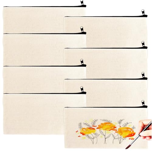 Neodxt DIY Blanko Stoffbeutel Mäppchen kulturbeutel Stofftaschen Zum Bemalen 8pcs Klein Segeltuch Kosmetiktasche,federmappe bemalen,Baumwolltasche Zum Bemalen,Taschen Zum Anmalen Bemalen Für Kinder Neodxt DIY Blanko Stoffbeutel Mäppchen kulturbeutel Stofftaschen Zum Bemalen 8pcs Klein Segeltuch Kosmetiktasche,federmappe bemalen,Baumwolltasche Zum Bemalen,Taschen Zum Anmalen Bemalen Für Kinder von NEODTX