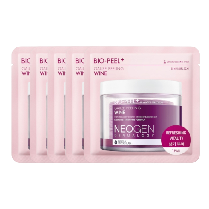 NEOGEN Dermalogy Bio-Peel Gauze Peeling Pad - Wine - 1pad (5ea) Set von NEOGEN Dermalogy