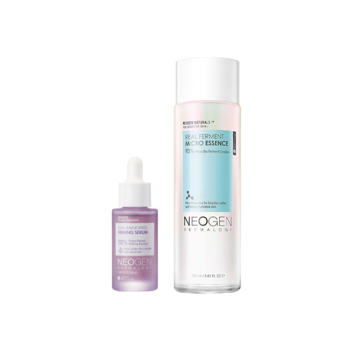 NEOGEN Dermalogy - Dermalogy Real Ferment Micro Essence - 150ml + Real Bakuchiol Firming Serum - 30ml Set von NEOGEN Dermalogy