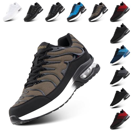 NEOKER Turnschuhe Damen Herren Laufschuhe Sportschuhe Running Shoes Tennisschuhe Air Sneakers Fitnessschuhe Leicht Outdoor Weit Gym Grün EU 39 von NEOKER