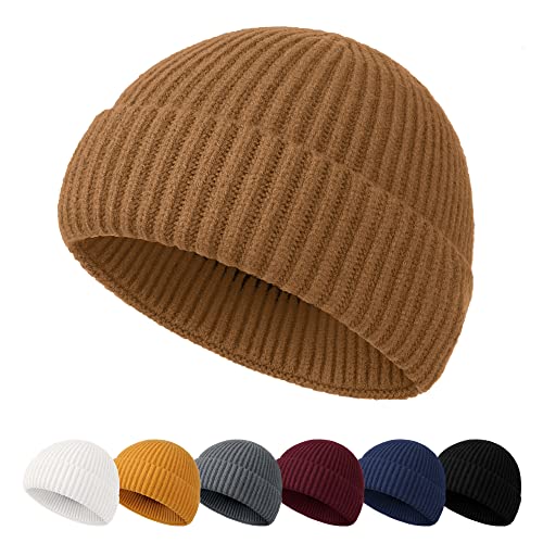 Winter Mütze für Damen Herren, Docker Style Winterstrickmütze, Trawler Beanie, Fischermütze Seemannsmütze, Warm &Weich Skater Docker Cap Strickmütze von NEOLA