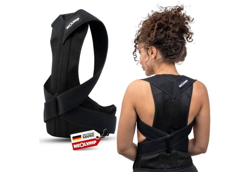 NEOLYMP Rückenstabilisator Rückenstütze -Verstellbar, Unisex - Rückenretter & Rücken Geradehalter (Set, Haltungskorrektur - schlankes und unauffälliges Design), Unisex, Verstellbar von NEOLYMP