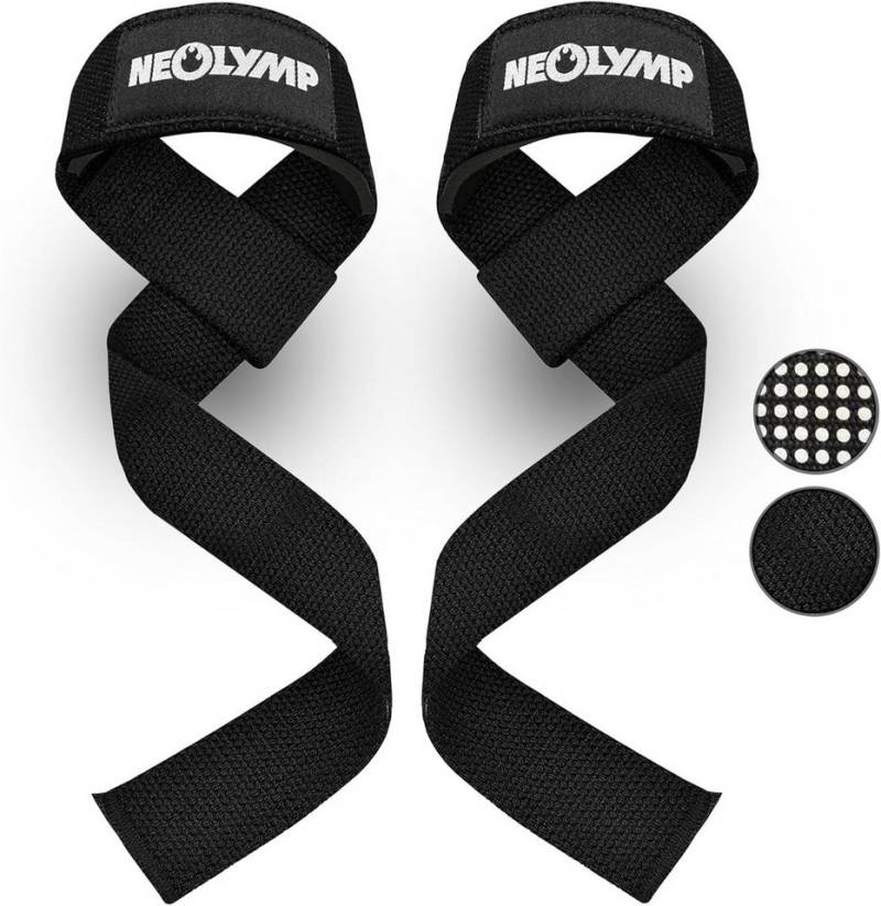 NEOLYMP Zughilfe Krafttraining - Optimale Unterarm-Entlastung - Lifting Straps (Set, Griffhilfen Kraftsport - Fitness Zubehör & Gym Zubehör - Zughilfen), Zughilfen Krafttraining - Ideal für Kreuzheben, Klimmzüge - Wrist Wrap von NEOLYMP