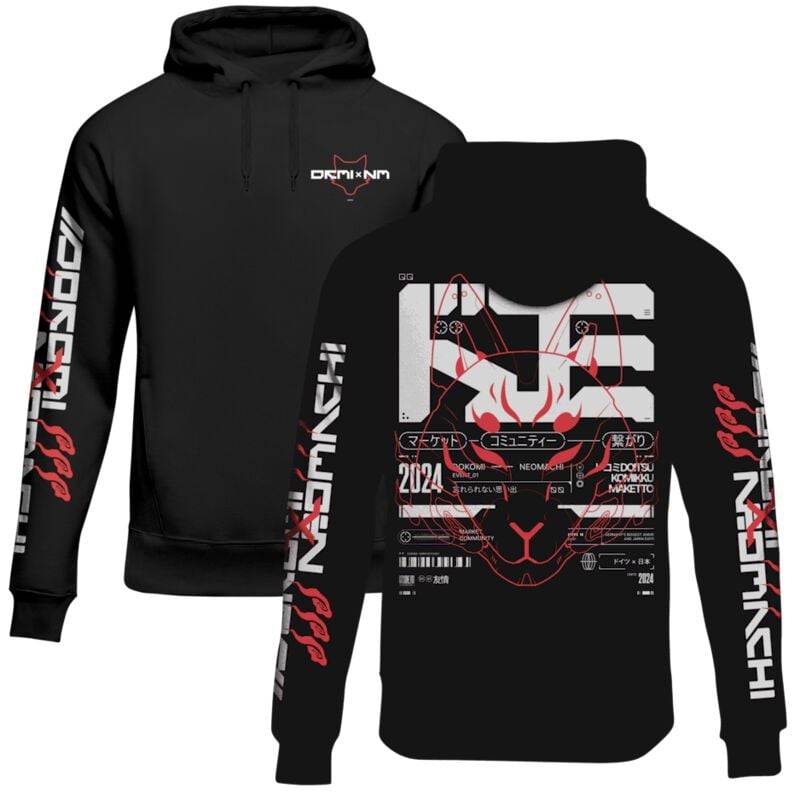 NEOMACHI - Gaming Kapuzenpullover - DKMIxNM - S bis XXL - für Männer - Größe XXL - schwarz von NEOMACHI