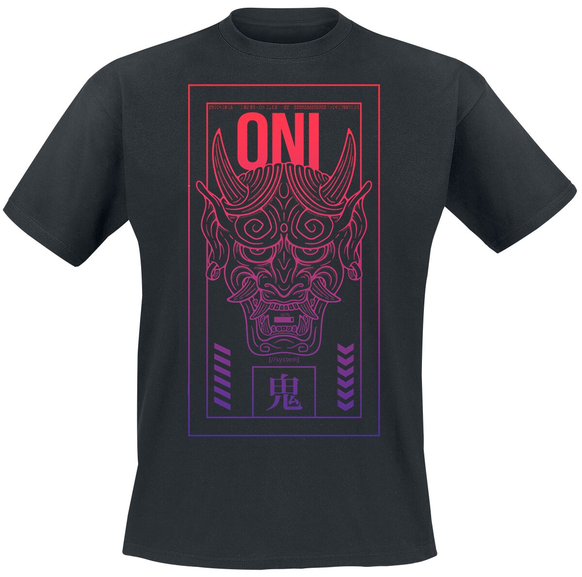 NEOMACHI - Gaming T-Shirt - AKUMA - S bis 5XL - für Männer - Größe S - schwarz von NEOMACHI