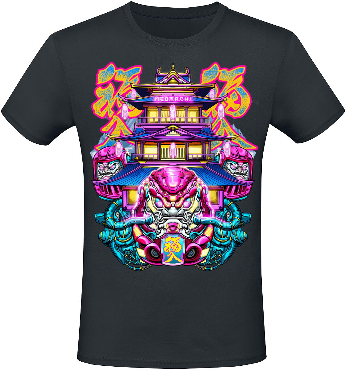 NEOMACHI - Gaming T-Shirt - JAPAN - S bis XXL - für Männer - Größe S - schwarz  - EMP exklusives Merchandise! von NEOMACHI