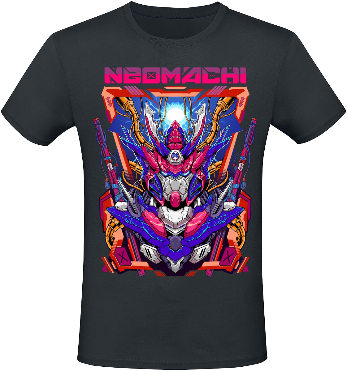 NEOMACHI - Gaming T-Shirt - MECHA - S bis XXL - für Männer - Größe S - schwarz  - EMP exklusives Merchandise! von NEOMACHI